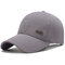 Men's Summer Solid Breathable Adjustable Cotton Mesh Hat Outdoor Sports Baseball Cap - Grey