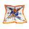 LYZA Women Print Square Scarves Fashion Anti-UV Headscarf Multi-function Hair Belts Soft Towel - Light Orange