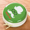 Creative Cartoon Round Coin Purse Iron Bearded Mini Portable Key Headset Bag - Green