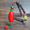 Vintage Handmade Buddha Beads Long Necklace Ethnic Irregular Crystal Pendant Sweater Chain - 10