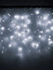 إكليل عيد الميلاد LED أضواء سلسلة جليد الستار جارلاند عيد الميلاد الجنية الخفيفة في الهواء الطلق ديكور الحفلات - أبيض