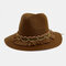 Men & Women Straw Hat Beach Hat Outdoor Seaside Sunscreen Sun Hat - Coffee