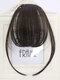 Mini Bangs Air Bangs Hair Extensions No-Trace Bangs Wig Piece - MN86 Brown Black