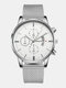 13 Colors Stainless Steel Men's Fake Three Eyes Six Pin Calendar Casual Business Quartz Watch - #13