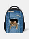 3D Animal Creative Cartoon Cute Cat Print Casual Style Backpack Schoolbag - #12