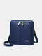 JOSEKO महिला पु कृत्रिम चमड़ा फैशन आरामदायक बहुमुखी क्रॉसबॉडी बैग मोबाइल फोन बैग महिला - नीला