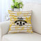 American Style Ahornblatt Muster Twill Stoff Leinen Baumwolle Kissenbezug Home Sofa Car Office - #4