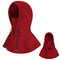 Women Men Warm Face Mask Cap With Earmuffs Hooded Scarf Windproof Neck Warmer Cap With Neck Flap - Wine Red