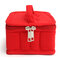 Velvet 16 Bottle Essential Oil Storage Bags Carrying Case Box Cosmetic Bag - Red