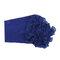 Women Chiffon Elastic Head Band Flower Hair Accessory Beanie Hat UV Protect Sun Hat - Blue