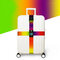 Travel Luggage Cross Strap Suitcase Bag Ceinture d'emballage Bande de boucle sécurisée avec étiquette - UNE