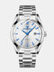 Fashion Men Business Style Full Steel Watch Luminous Display Automatic Mechanical Watch - #01