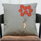 Cartoon French Bulldog Cotton Linen Pillowcase Square Living Room Sofa Decoration Cushion Cover - E