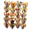 50 piezas multicolor Corazón costura de madera Botones para DIY artesanía Bolsa Sombrero decoración de ropa - Tamaño libre