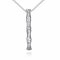 Simple Plant Necklace Alloy Rose Gold Silver Bamboo Necklace for Women Gift - Silver