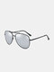 Men Metal Full Frame Narrow Sides Double Bridge UV Protection Sunglasses - #06