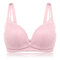 Sexy Lace Maternity Wireless Breathable Gather Breast Nursing Bra - Pink