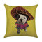 3D Cute Dog Pattern Leinen Baumwolle Kissenbezug Home Car Sofa Büro Kissenbezug Kissenbezüge - #19