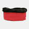 Winter Plus Fleece Hat Cotton Comfort Beanie Hat Multifunctional Windproof Warm Bib Hat - Red