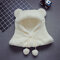 Baby Kids Warm Winter Hats Cute Thick Earflap Hood Hat Scarves For 3Y-12Y - White