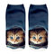 12Pair Cartoon Stereo Socks Harajuku Style Animal Cat 3D Print Socks - 3