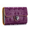 Women Solid Genuine Leather 26 Card Slot Wallet - Purple