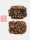 35 Colors Insert-Comb Retro Hair Bag Fluffy High Temperature Fiber Short Curly Wig - 04