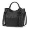 Brenice National Style Retro Floral Crossbody Bag Handbag For Women - Black