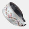 French Retro Simple Headdress Embroidery Flower Wide Brimmed Headband Toothed Non-slip Headband Female - Blue