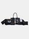 Womens PU Leather Purses Satchel Handbags Shoulder Hobo Tote Bag Crossbody 6 PCS Purse Set Cat Ears - Black