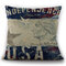 Travesseiro Pintura do Dia da Independência Americana Capa de almofada de linho com bandeira americana - #6