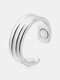 1 Pcs Casual Simple Personality Ring Magnetic Health Alloy Fashion Men's Women's Open Ring - Silver