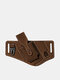 Menico Men's EDC Leather Vintage Phone Bag Waist Bag Wallet Keychain Clip - Brown