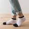 Mens Summer Mesh Toe Socks Breathable Cotton Ankle Socks  - #01