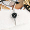Relojes de pulsera de señora de esfera pequeña de moda Relojes de pulseras de números romanos de acero inoxidable para Mujer  - Negro