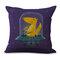 Travesseiro de linho família Foxhound adorável Caso Capa de almofada de sofá de tecido doméstico - #6