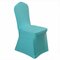 Tampa do assento da cadeira elástica elegante em cor sólida e elástica - Lago Azul