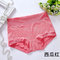 Modal Panties Solid Color Large Size High Waist Triangle Panties - Watermelon Red