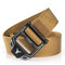 125cm Men Vogue Belt Ring Buckle Nylon Canvas Belt Adjustable Long Weave Outdoor Casual Belt - Brown