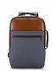Men Oxfords Fabric Vintage USB Charging Laptop Bag Waterproof Business Large Capacity Backpack - Brown