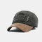 Fashion Baseball Cap Retro Sun Hat Embroidery Hats For Outdoor - Coffee
