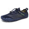 Malha de secagem rápida masculina Super Soft Outdoor Multifuncional Boating Water sapatos - azul