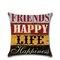 Vintage Hand Painted Motto Pattern Linen Cushion Cover Home Sofa Living Room Art Decor Pillowcases - #5