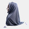 Solid Color Bubble Knit Scarf Women Muslim Hijab Long Scarf Wrap Scarves - #02