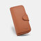 Women PU Leather Multi-card Slots Photo Card Phone Bag Money Clip Wallet Purse - Brown