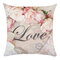 Flower Bouquet 45*45cm Cushion Cover Linen Throw Pillow Car Home Decoration Decorative Pillowcase - #11