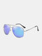 Men Metal Full Frame Double Bridge Polarized Light UV Protection Sunglasses - #09