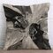 Ink Painting Cotton Linen Cushion Cover Square Decoration Pillowcase - #1
