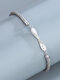 S925 Silver Couple Bracelet Adjustable Mobius Bracelet Valentine's Day Gift - Silver+Grey Rope(Women)