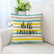 American Style Ahornblatt Muster Twill Stoff Leinen Baumwolle Kissenbezug Home Sofa Car Office - #17